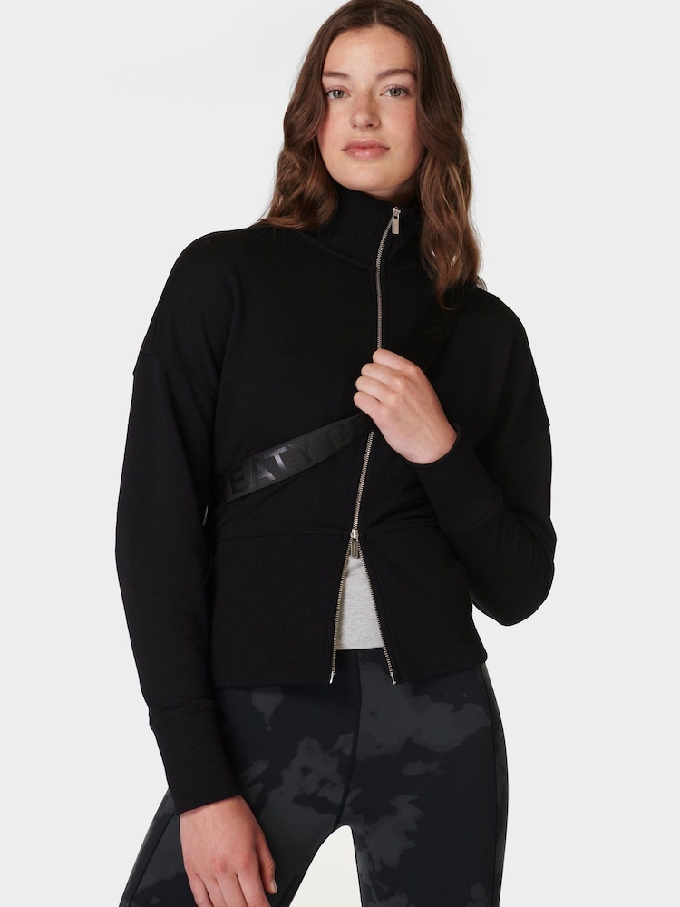 Sweaty Betty Black After Class Zip-Up Sweatshirt - Image 1 of 7