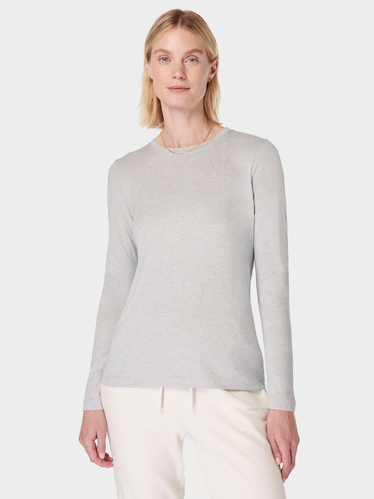 Sweaty Betty Grey Essential Long Sleeve T-Shirt - Image 1 of 7