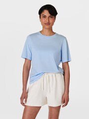 Sweaty Betty Blue Essential Crew Neck T-Shirt - Image 1 of 6
