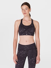 Negro - Sujetador deportivo con sujeción media de Sweaty Betty - Imagen 1 de 8