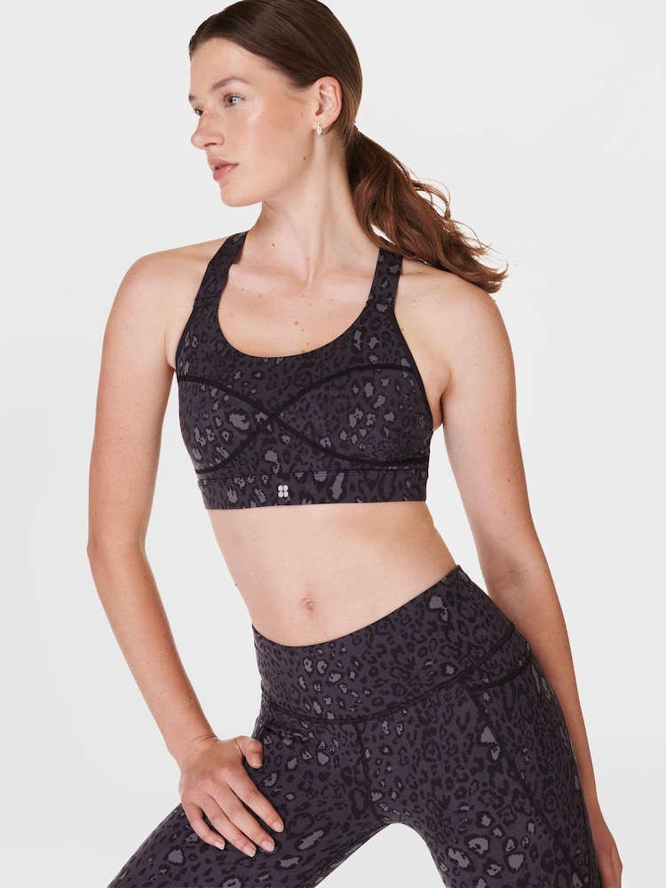 Zwart - Betty - Sweaty medium ondersteunende sportbeha - Image 4 of 8