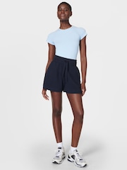 Sweaty Betty Blue Revive High Waist Shorts - Image 1 of 5