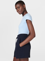 Sweaty Betty Blue Revive High Waist Shorts - Image 2 of 5