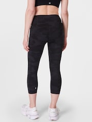 Sweaty Betty Black Power Cropped Workout Leggings - Image 2 of 7