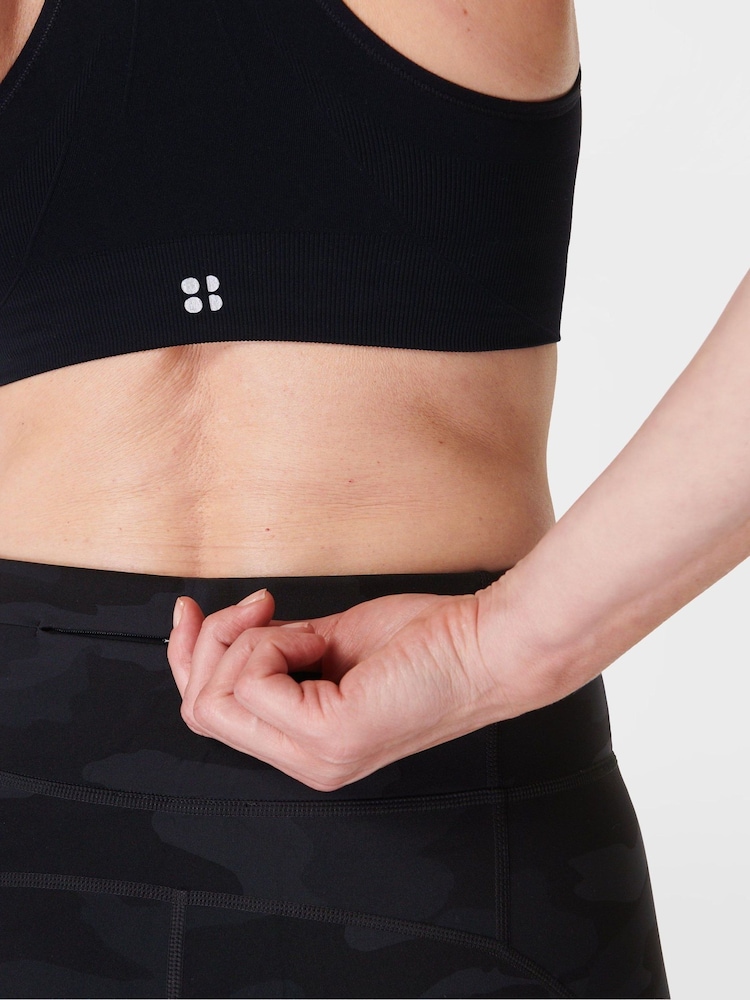 Sweaty Betty Black Power Cropped Workout Leggings - Image 5 of 7
