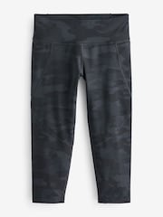 Sweaty Betty Black Power Cropped Workout Leggings - Image 6 of 7