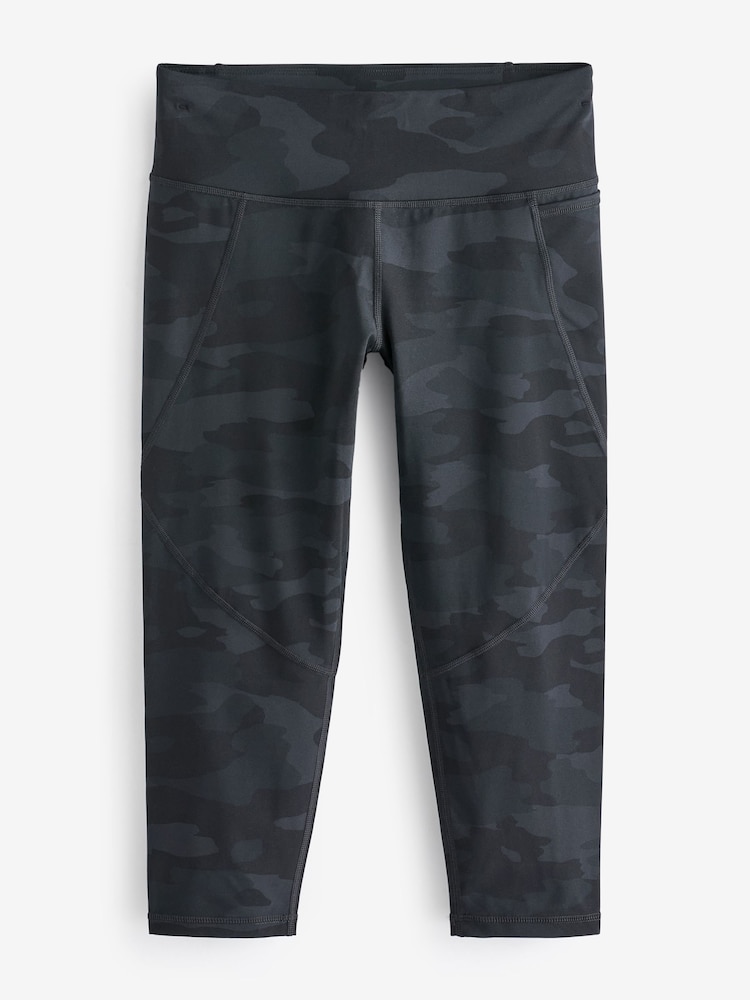 Sweaty Betty Black Power Cropped Workout Leggings - Image 6 of 7