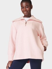Sweaty Betty Pink Radiant Half Zip Sweatshirt - Image 1 of 7