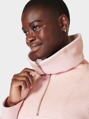 Sweaty Betty Pink Radiant Half Zip Sweatshirt - Image 5 of 7