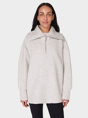 Sweaty Betty Grey Radiant Half Zip Sweatshirt - Image 1 of 7