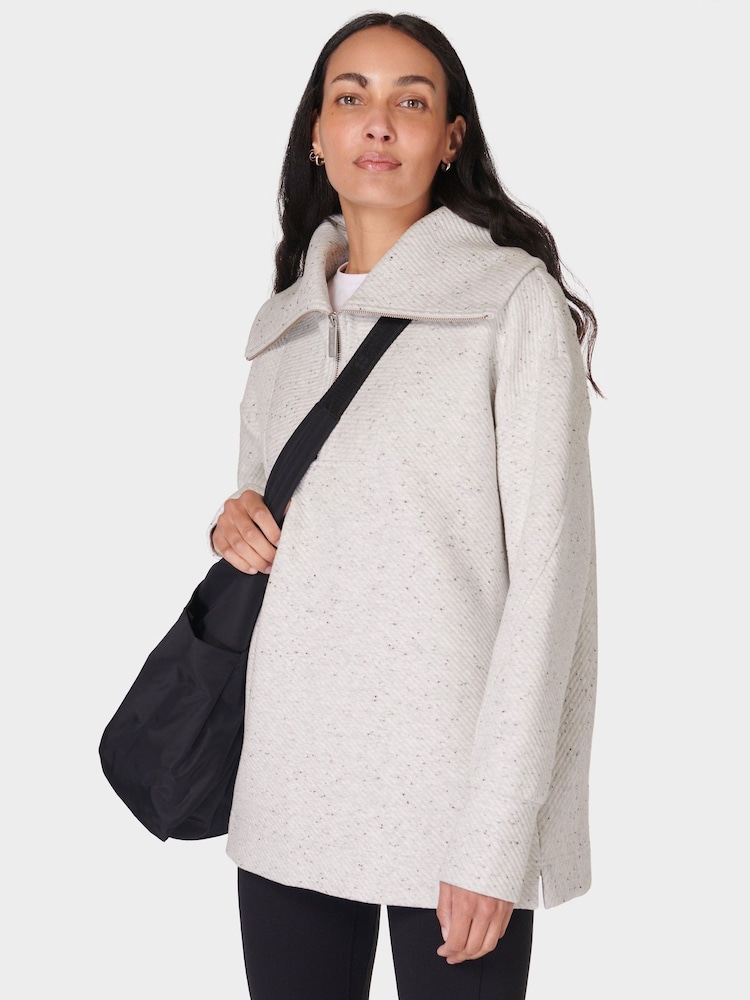 Sweaty Betty Grey Radiant Half Zip Sweatshirt - Image 2 of 7