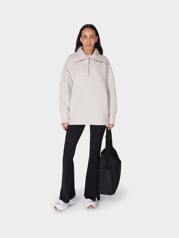 Sweaty Betty Grey Radiant Half Zip Sweatshirt - Image 4 of 7