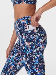 Sweaty Betty Navy Blue Power 7/8 Workout Leggings - Image 6 of 9