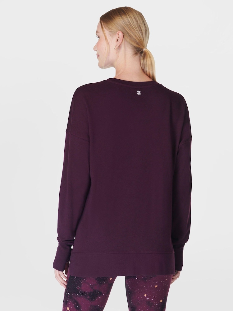 Sweaty Betty Light Purple After Class Longline Sweatshirt - Image 2 of 7