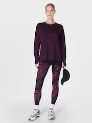 Sweaty Betty Light Purple After Class Longline Sweatshirt - Image 4 of 7