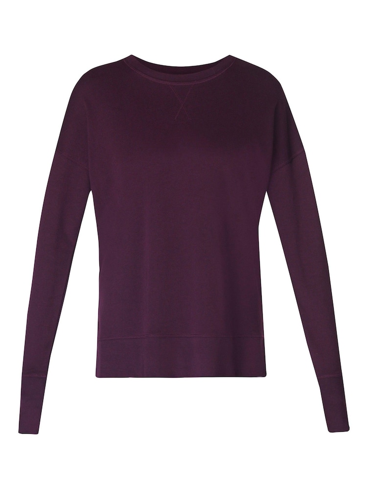 Sweaty Betty Light Purple After Class Longline Sweatshirt - Image 7 of 7