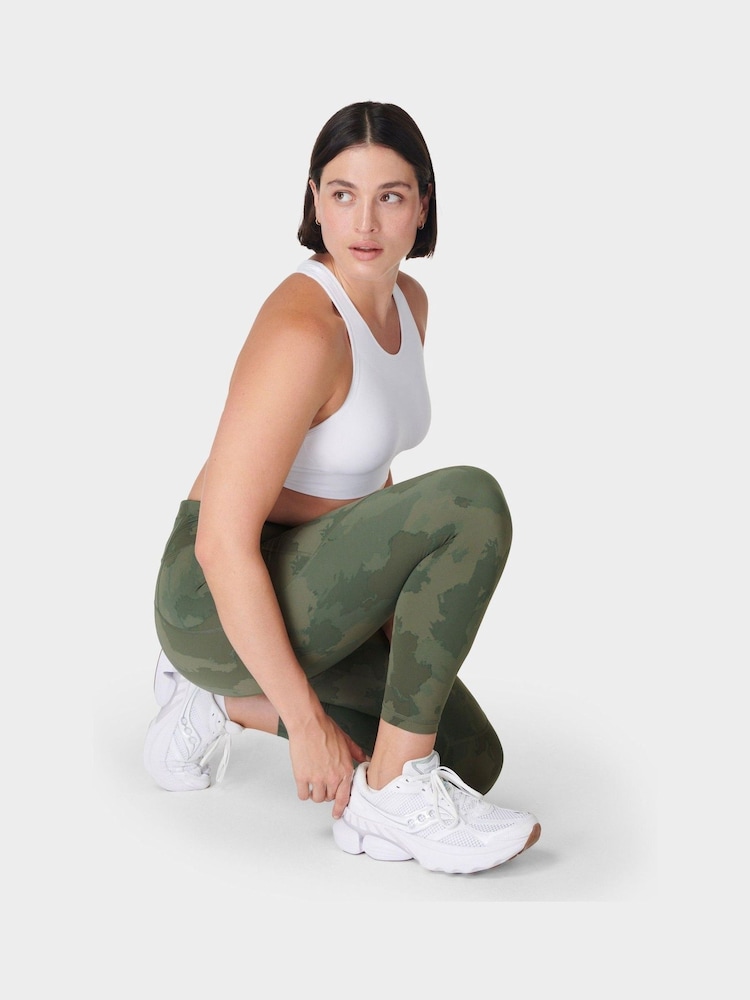 Sweaty Betty Green Power 7/8 Workout Leggings - Image 1 of 5