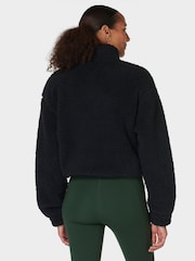Sweaty Betty Black Black Canyon Fleece Zip-Up Sweatshirt - Image 2 of 7