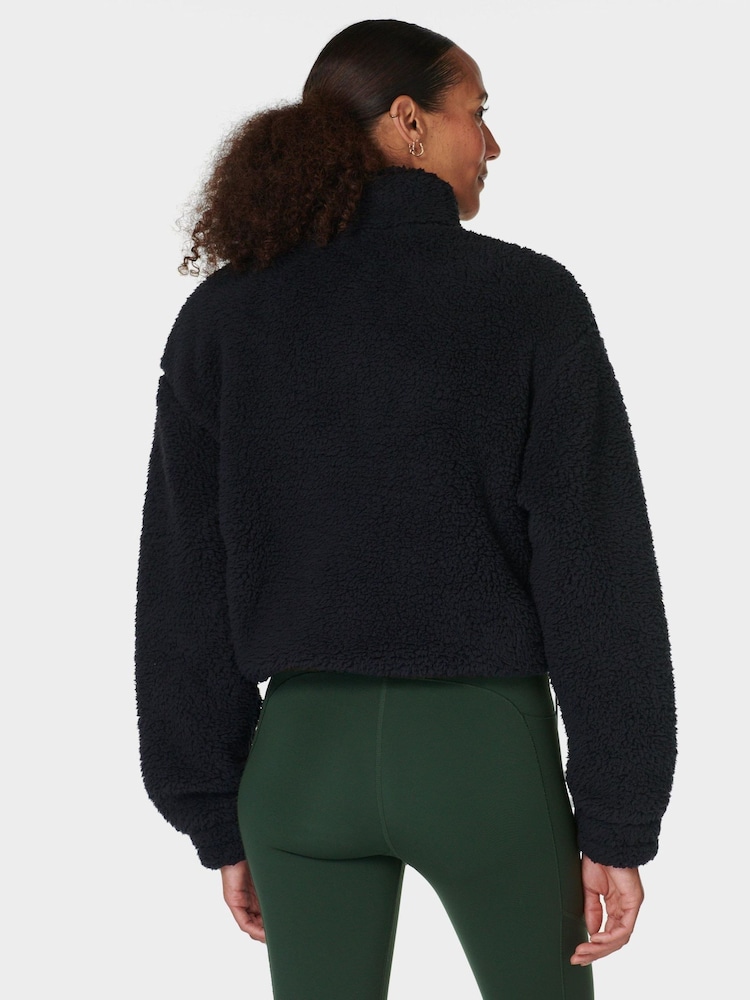 Sweaty Betty Black Black Canyon Fleece Zip-Up Sweatshirt - Image 2 of 7