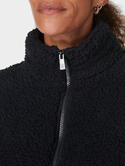 Sweaty Betty Black Black Canyon Fleece Zip-Up Sweatshirt - Image 5 of 7