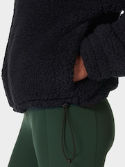 Sweaty Betty Black Black Canyon Fleece Zip-Up Sweatshirt - Image 6 of 7