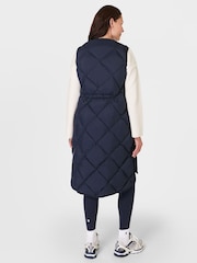 Sweaty Betty Blue Downtown Quilted Gilet - Image 2 of 8