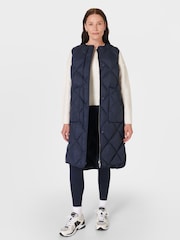 Sweaty Betty Blue Downtown Quilted Gilet - Image 3 of 8