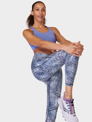 Sweaty Betty Blue Power 7/8 Workout Leggings - Image 4 of 8
