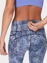 Sweaty Betty Blue Power 7/8 Workout Leggings - Image 5 of 8