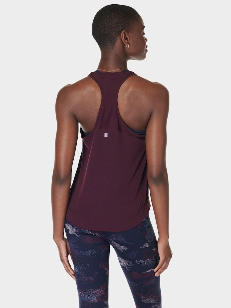 Sweaty Betty Purple Breathe Easy Run Tank Top - Image 2 of 8 Sweaty Betty Purple Breathe Easy Run Tank Top - Image 2 of 8