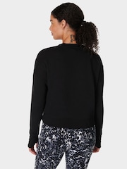 Sweaty Betty Black After Class Crop Sweatshirt - Image 2 of 7