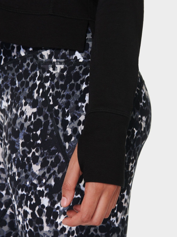 Sweaty Betty Black After Class Crop Sweatshirt - Image 7 of 7