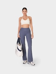 Sweaty Betty Blue Glow Flex Rib Flare Trousers - Image 1 of 6