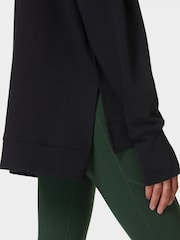 Sweaty Betty Black After Class Cross Back Sweatshirt - Image 5 of 7