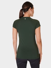 Sweaty Betty Green Athlete Seamless Workout T-Shirt - Image 2 of 7