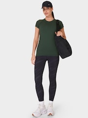 Sweaty Betty Green Athlete Seamless Workout T-Shirt - Image 4 of 7