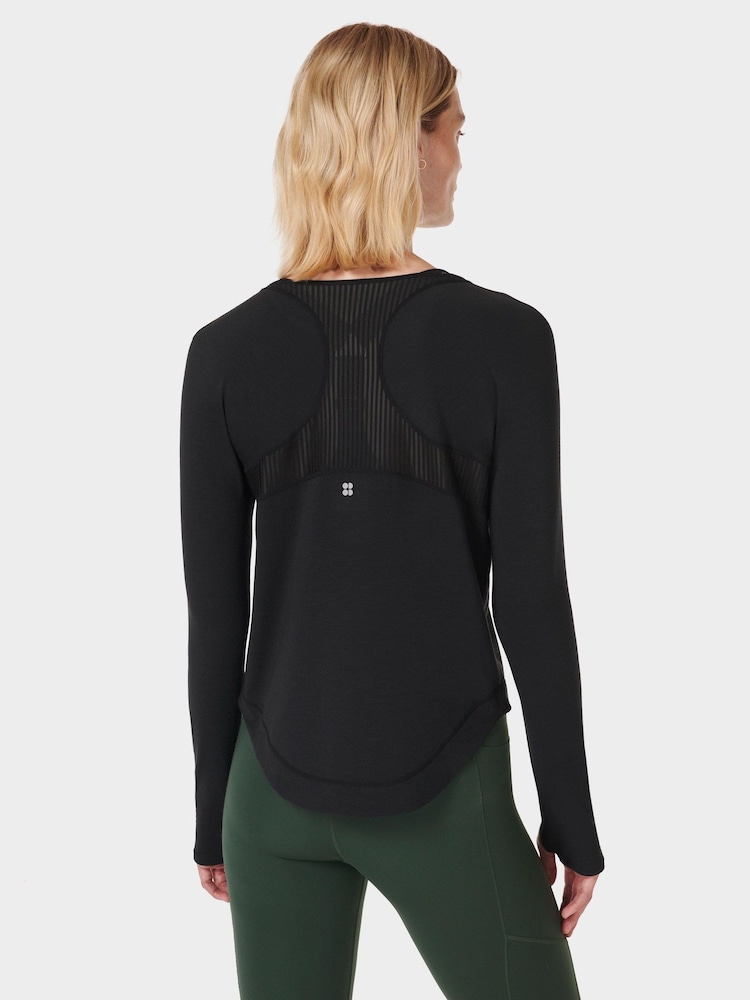Negro - Camiseta de manga larga Breathe Easy de Sweaty Betty - Imagen 2 de 8 Negro - Camiseta de manga larga Breathe Easy de Sweaty Betty - Imagen 2 de 8