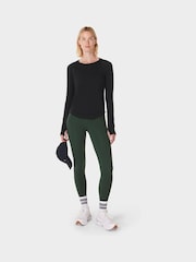 Sweaty Betty Black Breathe Easy Long Sleeve Top - Image 3 of 8