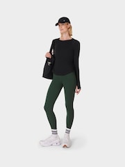 Sweaty Betty Black Breathe Easy Long Sleeve Top - Image 4 of 8