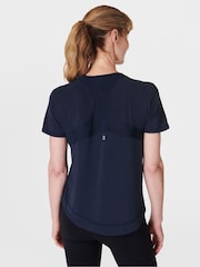 Sweaty Betty Blue Chrome Breathe Easy T-Shirt - Image 2 of 6