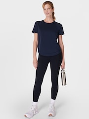 Sweaty Betty Blue Chrome Breathe Easy T-Shirt - Image 3 of 6