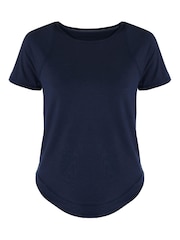 Sweaty Betty Blue Chrome Breathe Easy T-Shirt - Image 6 of 6