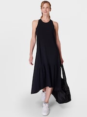 Sweaty Betty Black Explorer Ace Midi Dress - Image 3 of 8