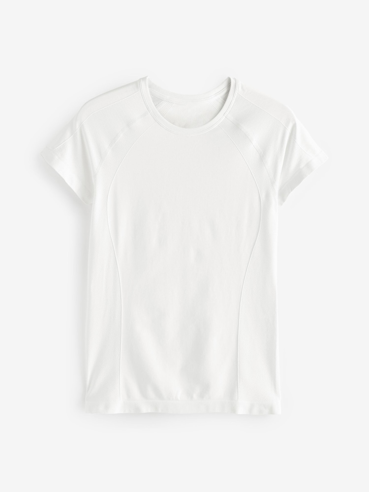 Sweaty Betty White Athlete Seamless Workout T-Shirt - Image 10 of 10 Sweaty Betty White Athlete Seamless Workout T-Shirt - Image 10 of 10