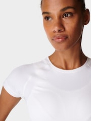 Sweaty Betty White Athlete Seamless Workout T-Shirt - Image 5 of 10