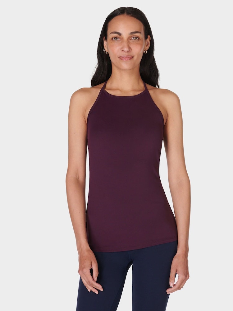 Sweaty Betty Purple Soft Flow Double Up Bra Tank - Image 1 of 8 Sweaty Betty Purple Soft Flow Double Up Bra Tank - Image 1 of 8