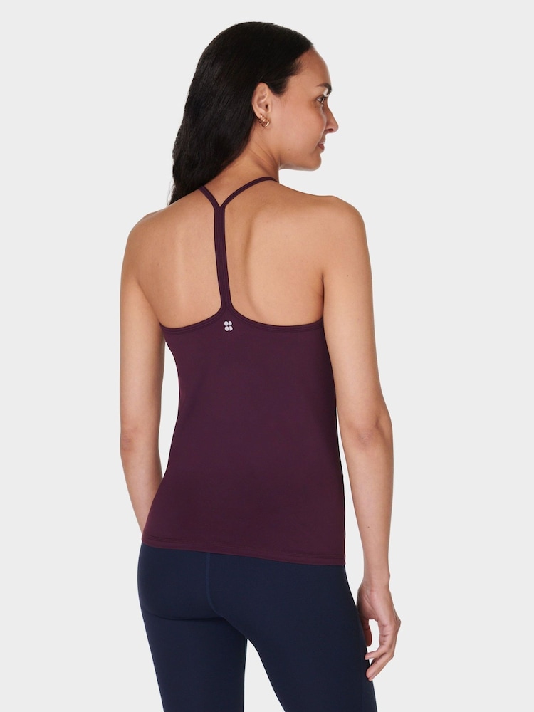 Sweaty Betty Purple Soft Flow Double Up Bra Tank - Image 2 of 8