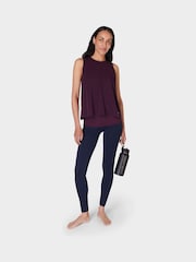 Sweaty Betty Purple Soft Flow Double Up Bra Tank - Image 5 of 8