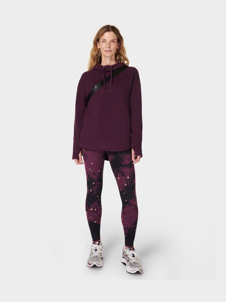Sweaty Betty Purple Escape Luxe Fleece Hoodie - Image 4 of 7