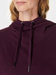 Sweaty Betty Purple Escape Luxe Fleece Hoodie - Image 5 of 7
